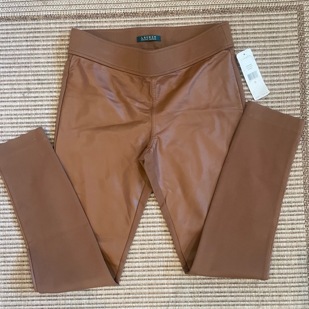 Ralph Lauren Carmel tan/brown Front faux legging
Size 10